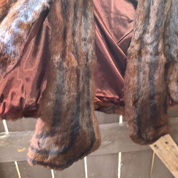 Luxury Vintage Real Fur 1940s Mink Cape/Vest/Stole Mint Condition Mob Wife Vibe - Picture 7 of 16